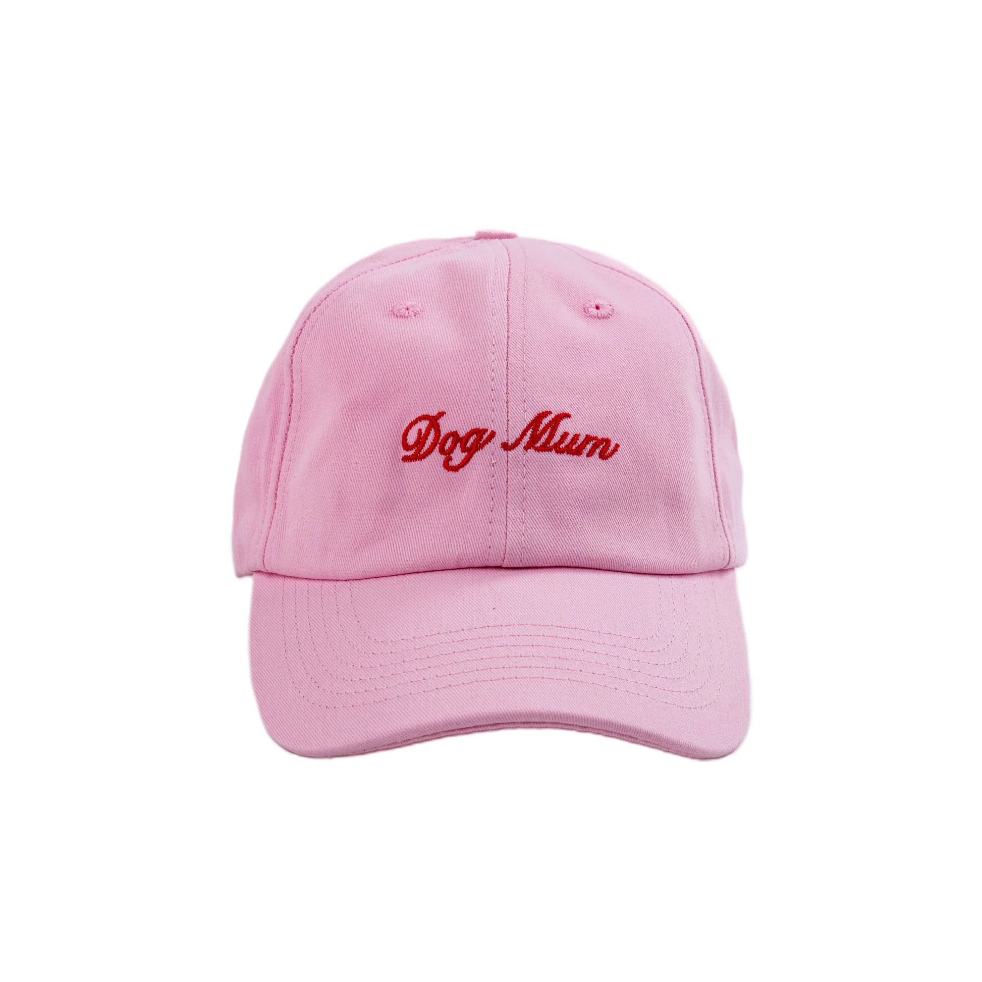 Baby Pink 'Dog Mum' Baseball Cap
