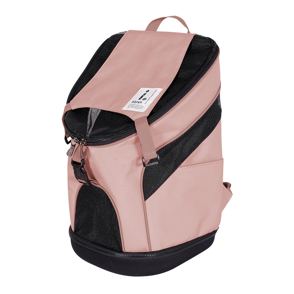 Ibiyaya Ultralight Backpack Pet Carrier - Navy Blue/Pink