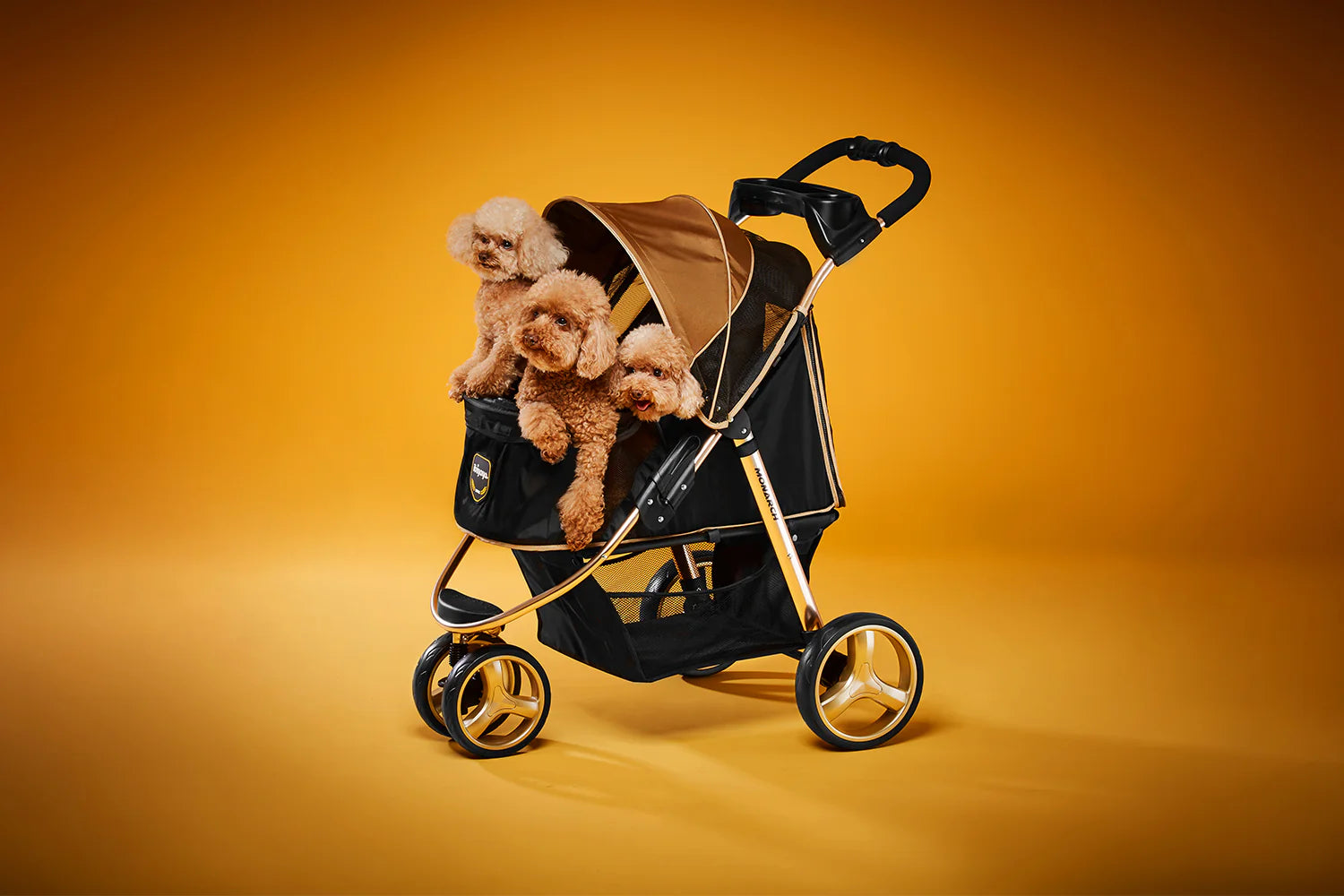 Ibiyaya Monarch Premium Pet Jogger Stroller - Luxury Gold