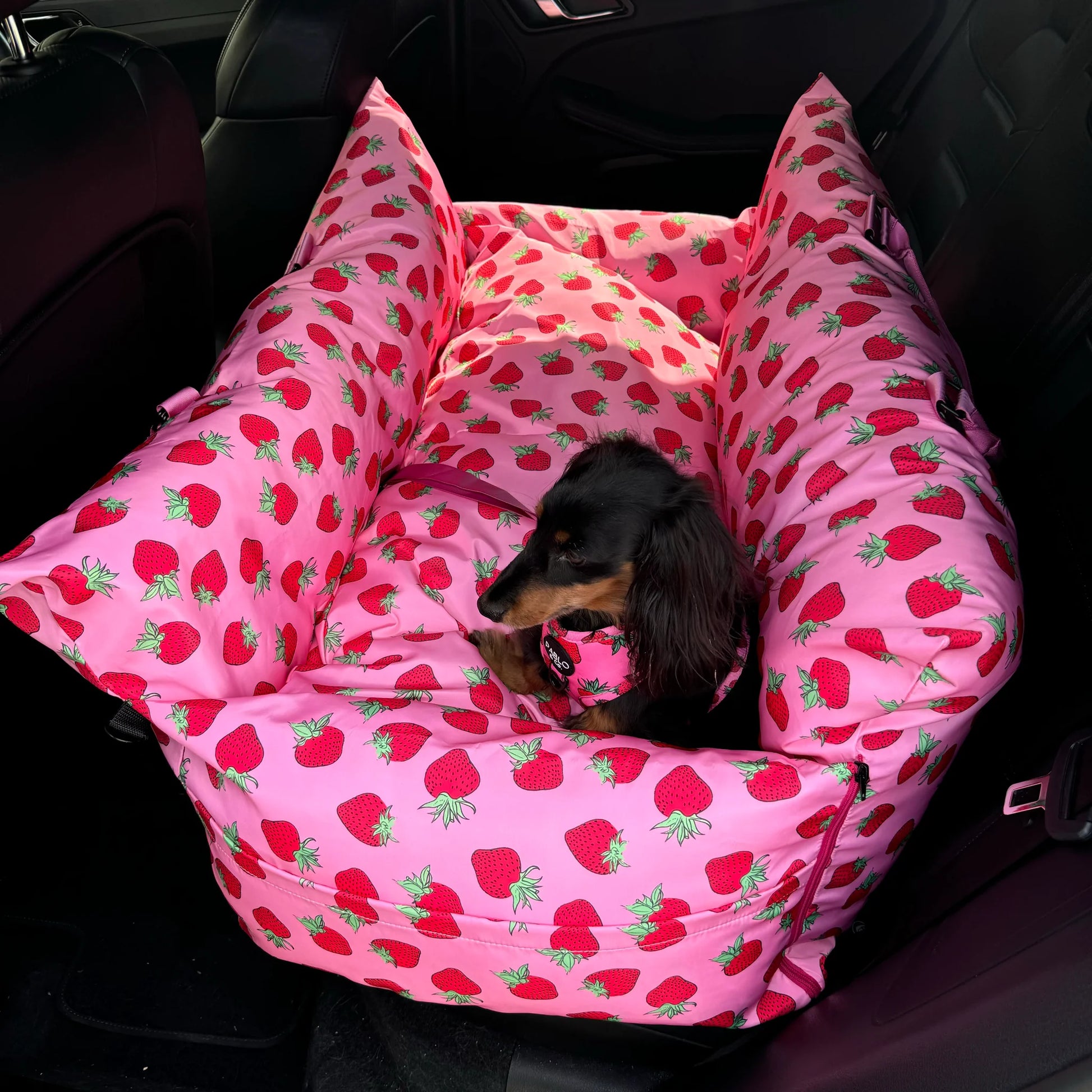 Deluxe Travel Car Bed Strawberries