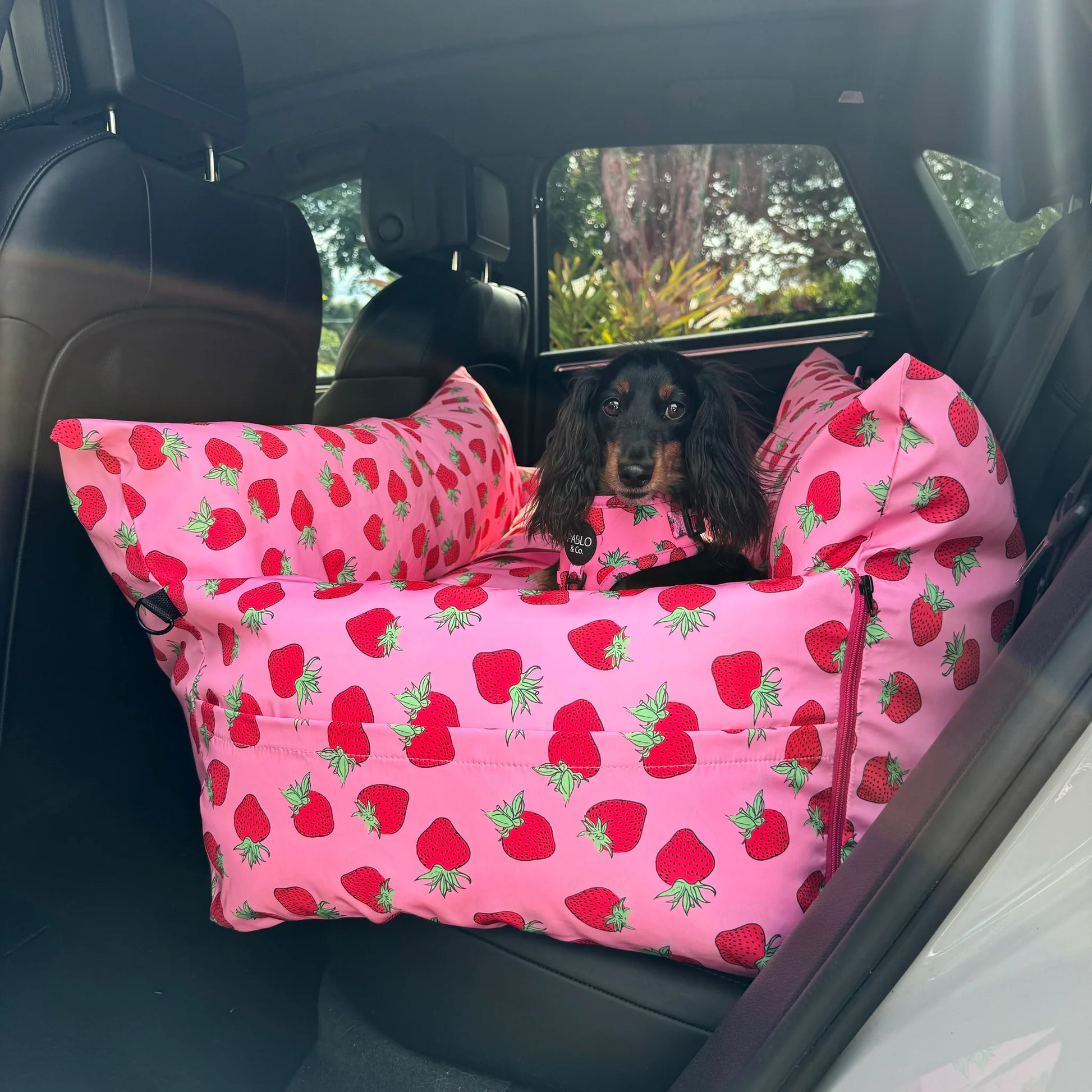 Deluxe Travel Car Bed Strawberries