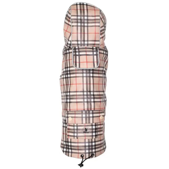 Tan Plaid London Raincoat (XS)