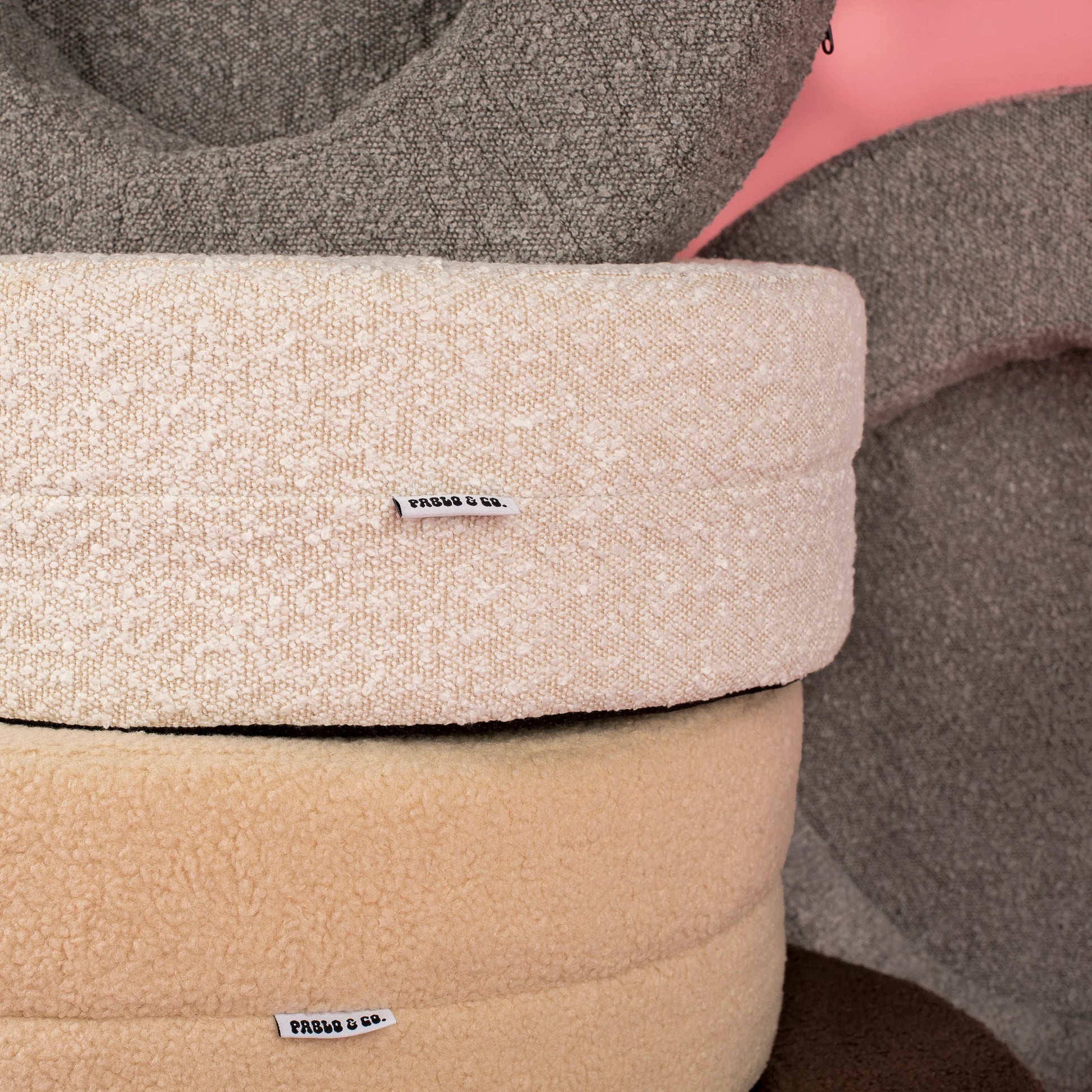 Orthopedic Memory Foam Teddy Donut Dog Bed