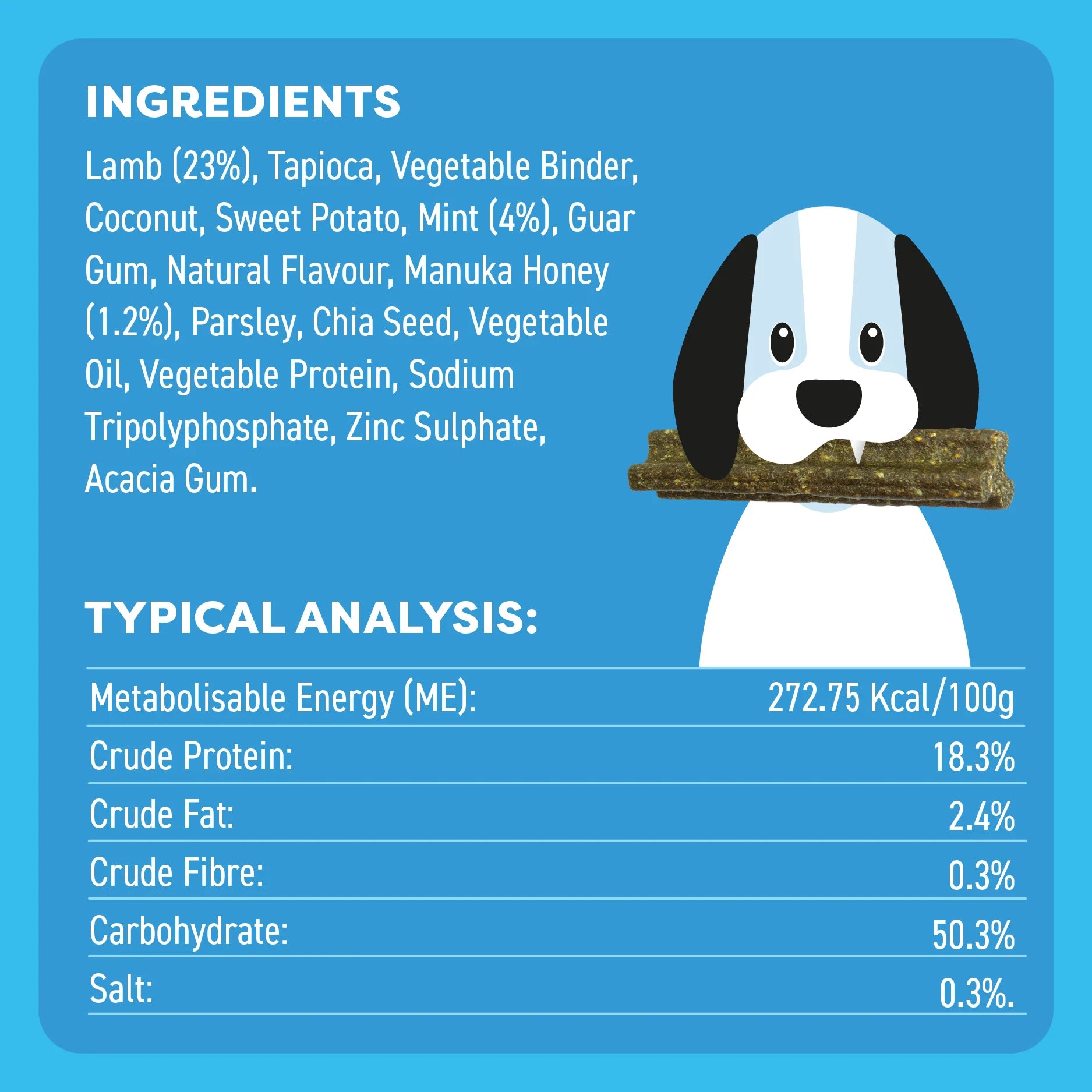 Bell & Bone Dog Dental Sticks Lamb Mint and Manuka Honey