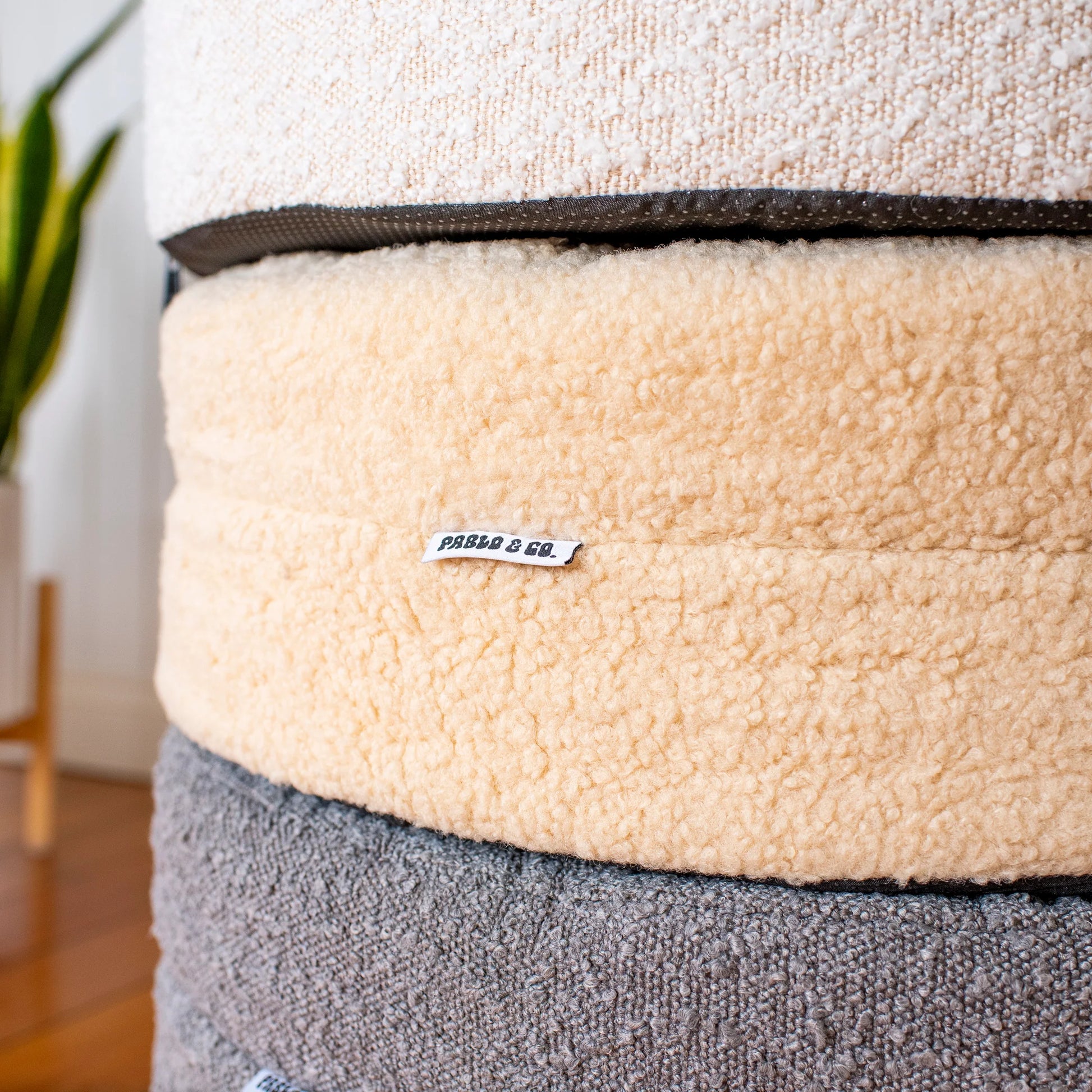 Orthopedic Memory Foam Teddy Donut Dog Bed