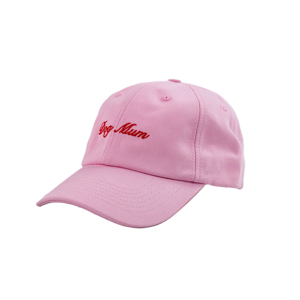 Baby Pink 'Dog Mum' Baseball Cap