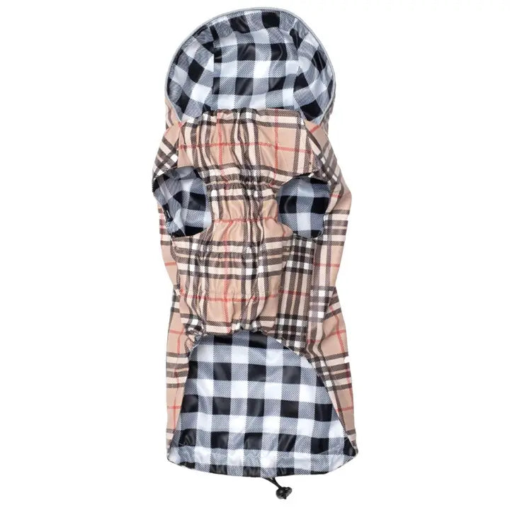 Tan Plaid London Raincoat (XS)