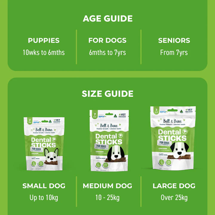Adult Dog Dental Sticks - Chicken, Mint and Seaweed