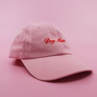 Baby Pink 'Dog Mum' Baseball Cap