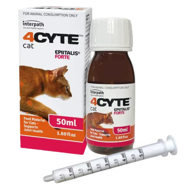 4CYTE Epitalis Forte Joint Support Liquid Gel for Cat 50mL + Dosing Syringe