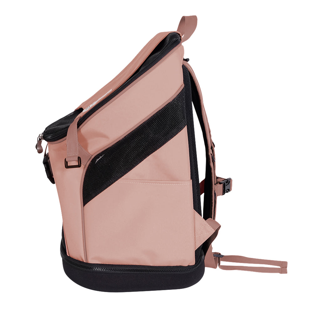 Ibiyaya Ultralight Backpack Pet Carrier - Navy Blue/Pink