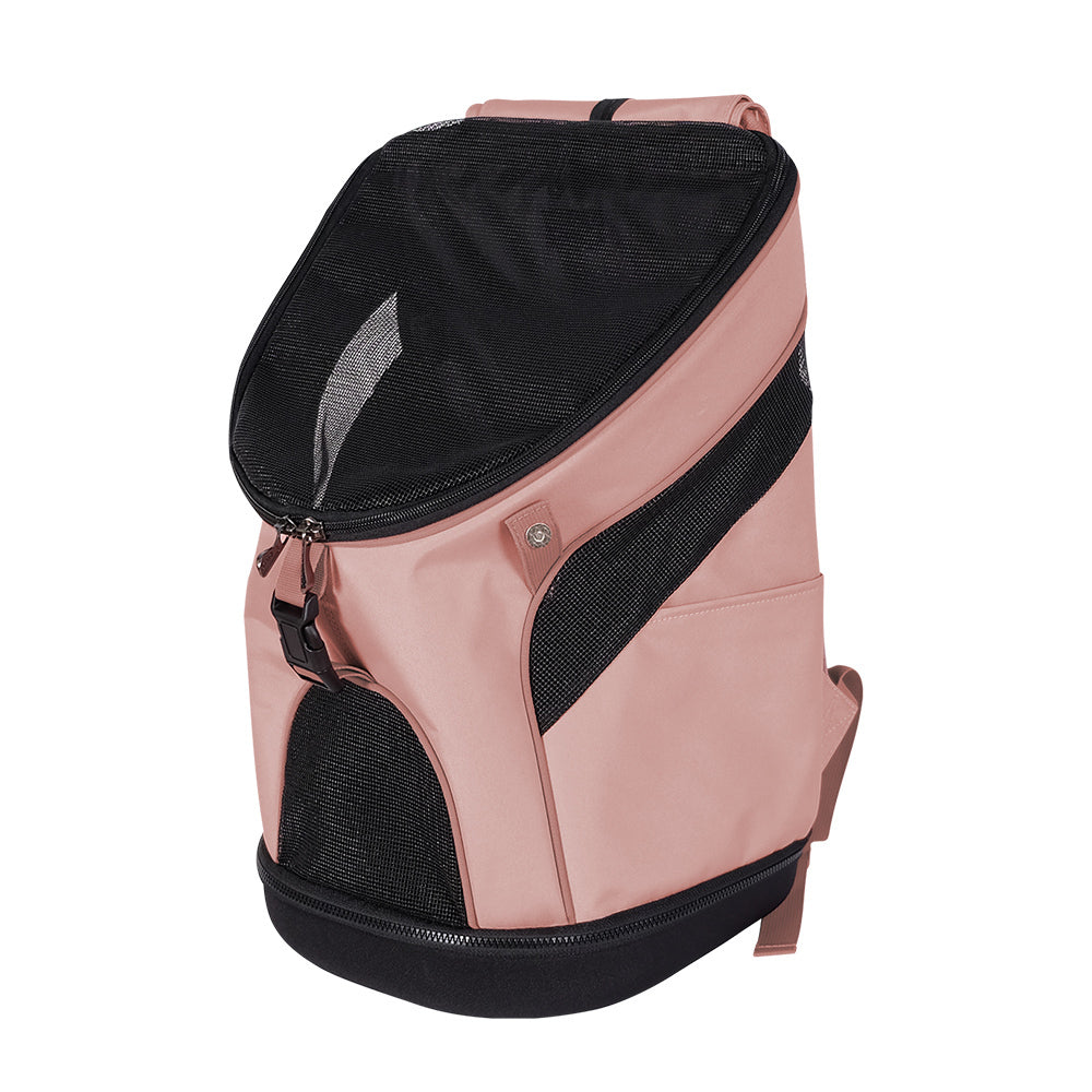 Ibiyaya Ultralight Backpack Pet Carrier - Navy Blue/Pink