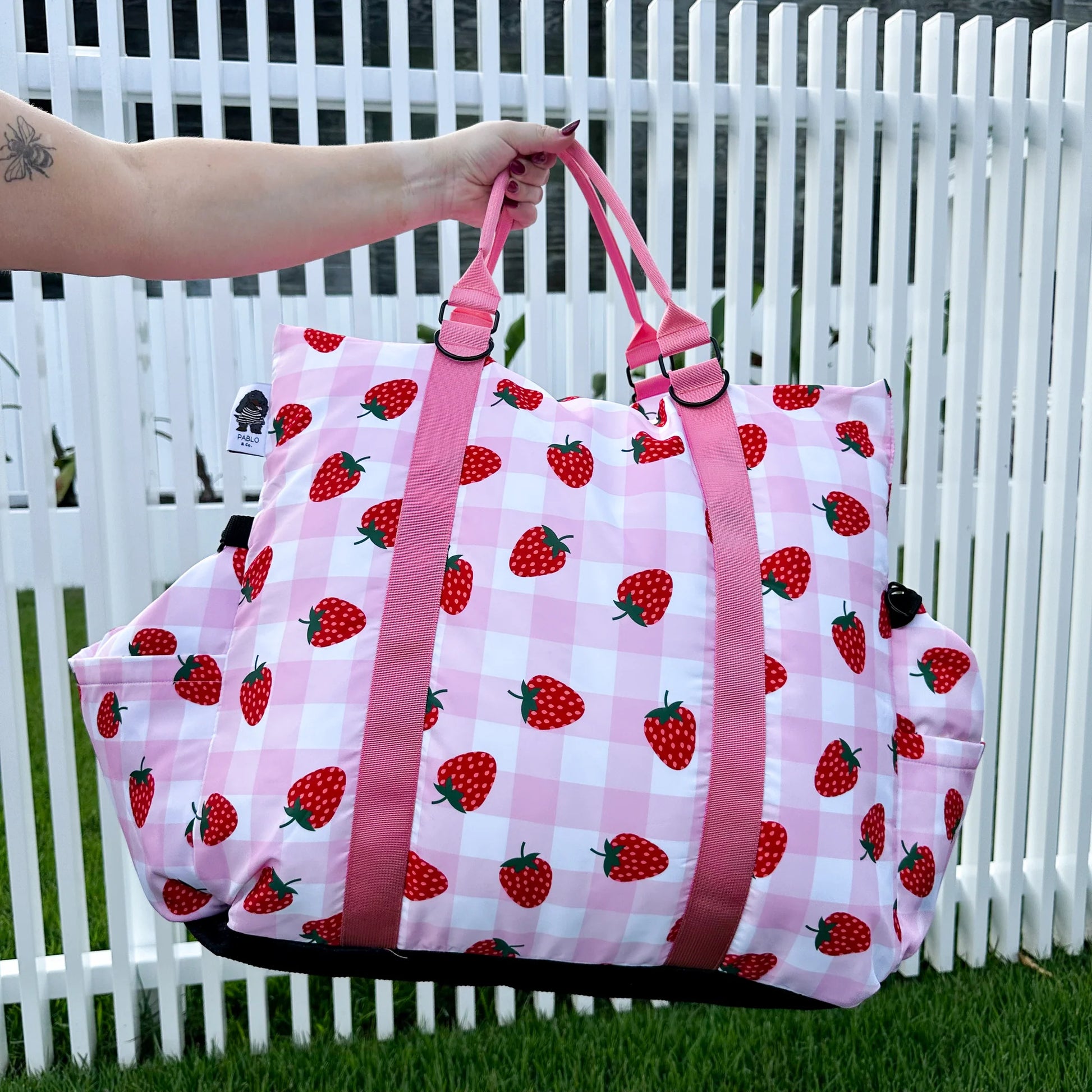 Deluxe Travel Car Bed Strawberry Fields