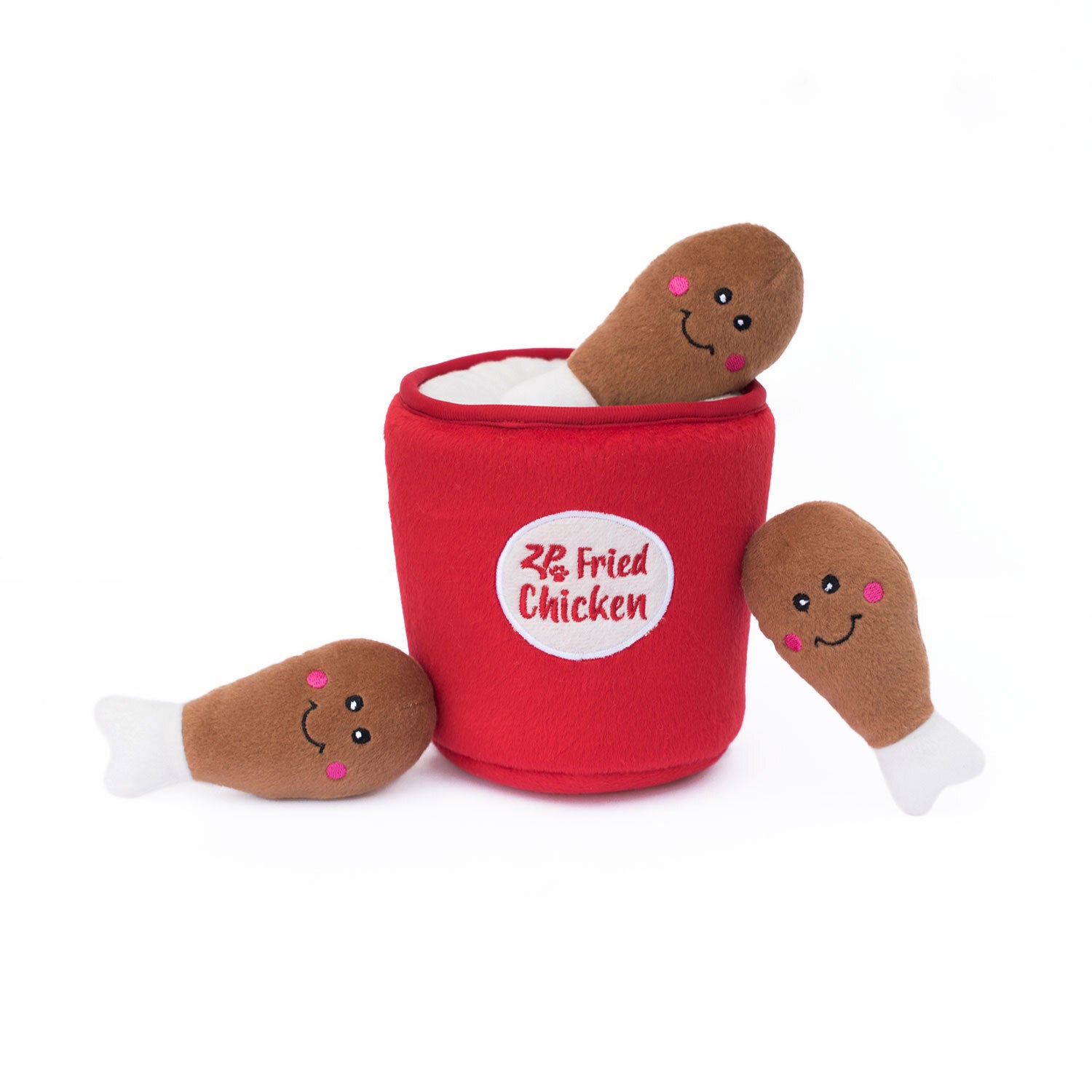 Burrows Interactive Squeaker Dog Toys - Bucket of Chicken