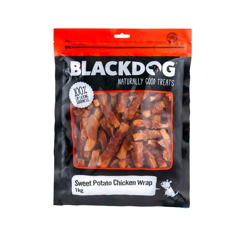 Black Dog Sweet Potato & Chick Wrap 1Kg
