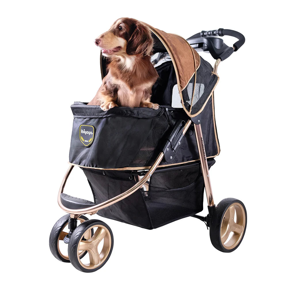 Ibiyaya Monarch Premium Pet Jogger Stroller - Luxury Gold