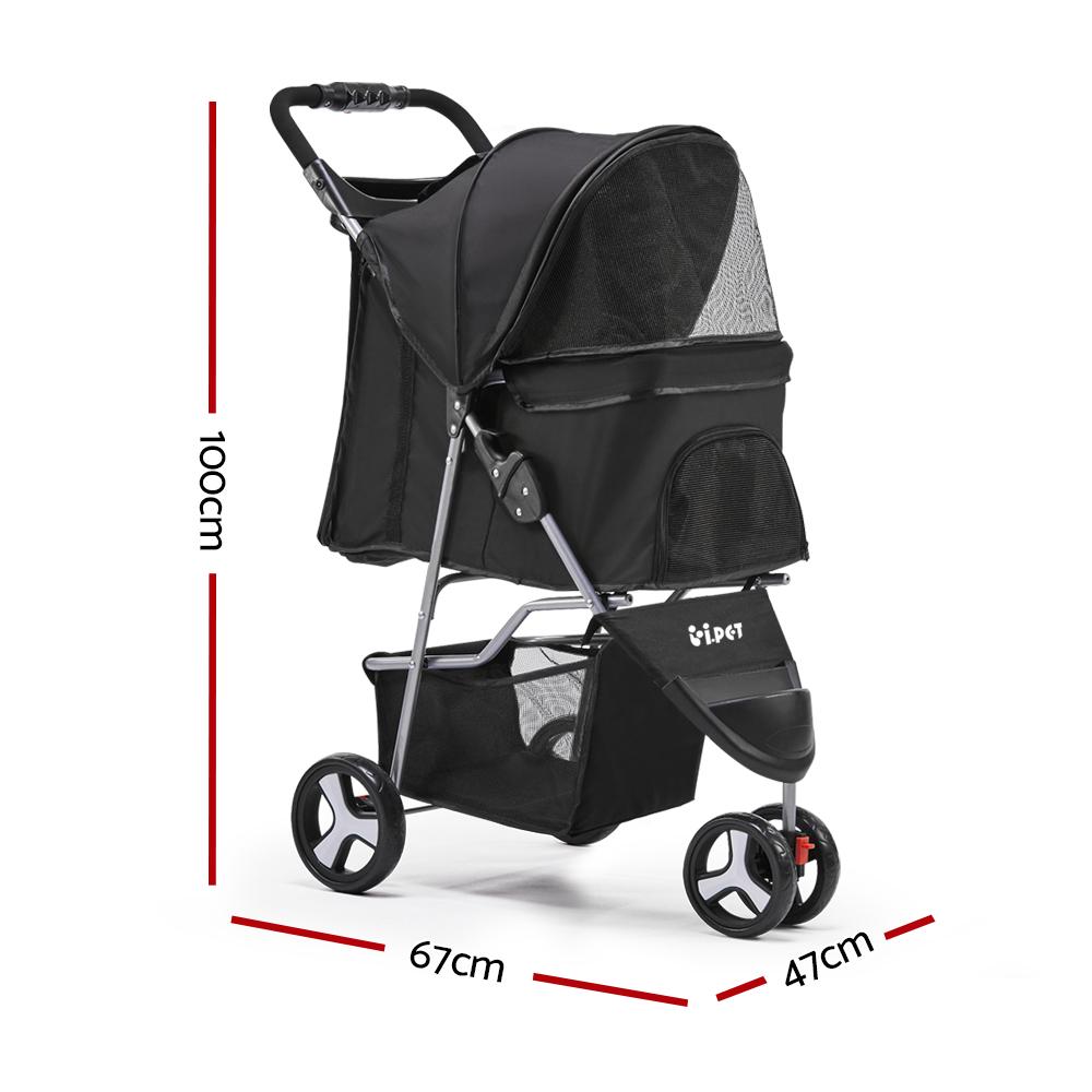 i.Pet Pet Stroller Dog Pram Cat Carrier Large Travel Pushchair