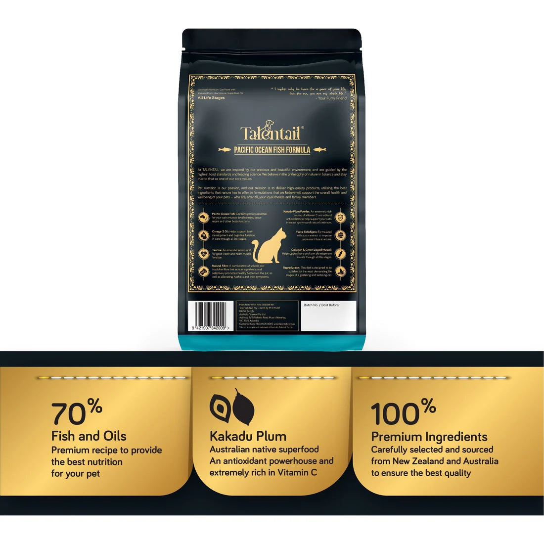 Talentail Ultimate Pacific Ocean Fish Cat Food 5Kg