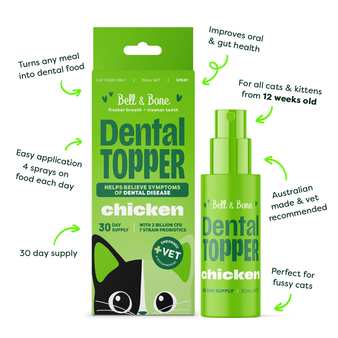 Bell & Bone Cat Dental Topper Chicken 30ml
