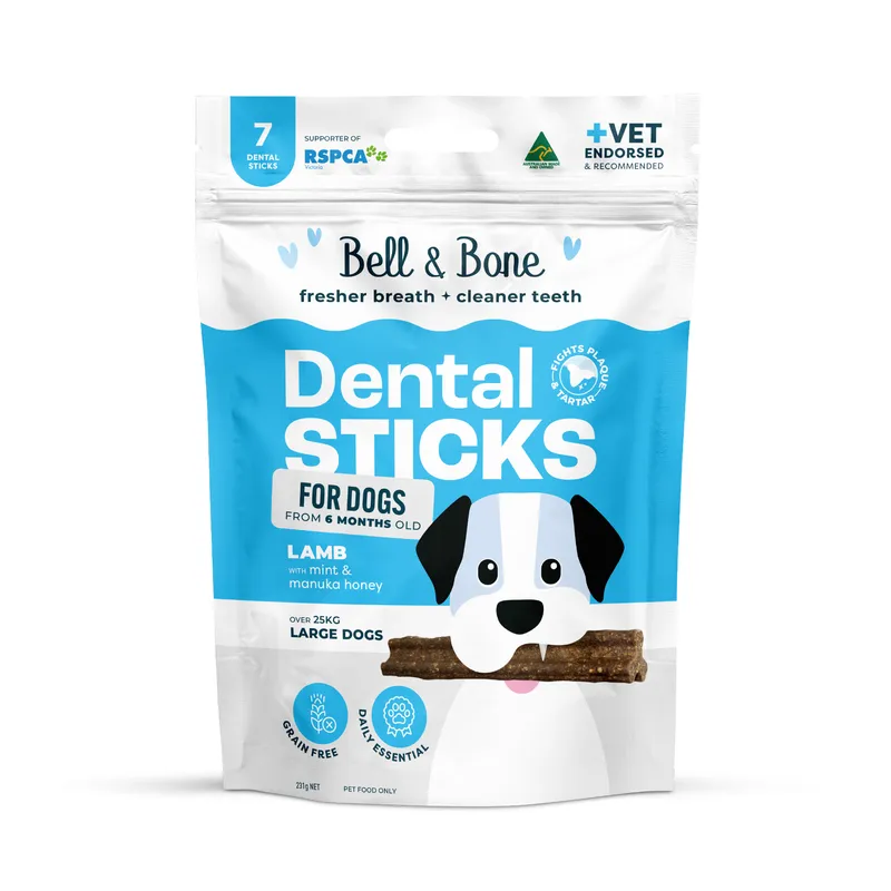 Bell & Bone Dog Dental Sticks Lamb Mint and Manuka Honey