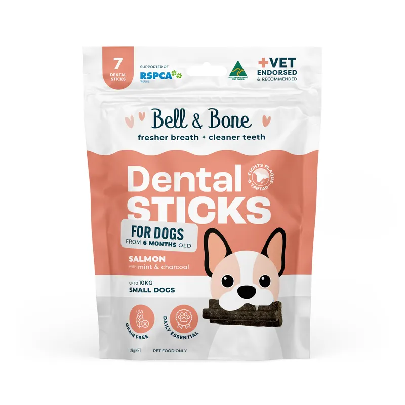 Adult Dog Dental Sticks - Salmon, Mint and Charcoal