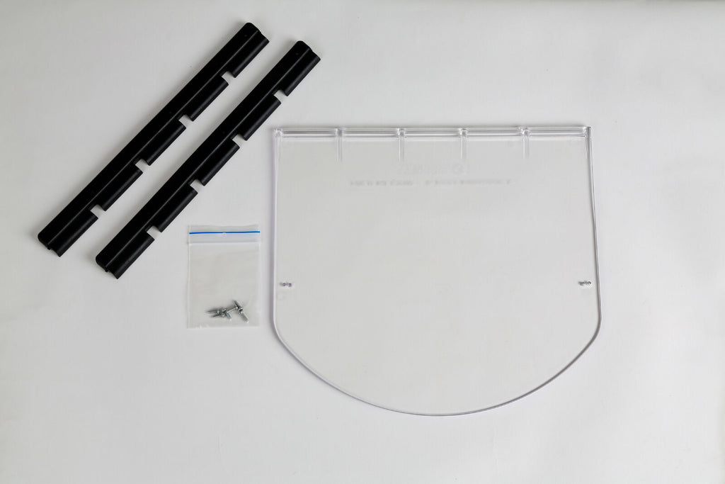 Transcat Large Pet Door for Cats & Small-Med Dogs - For Installation in Glass Doors & Windows