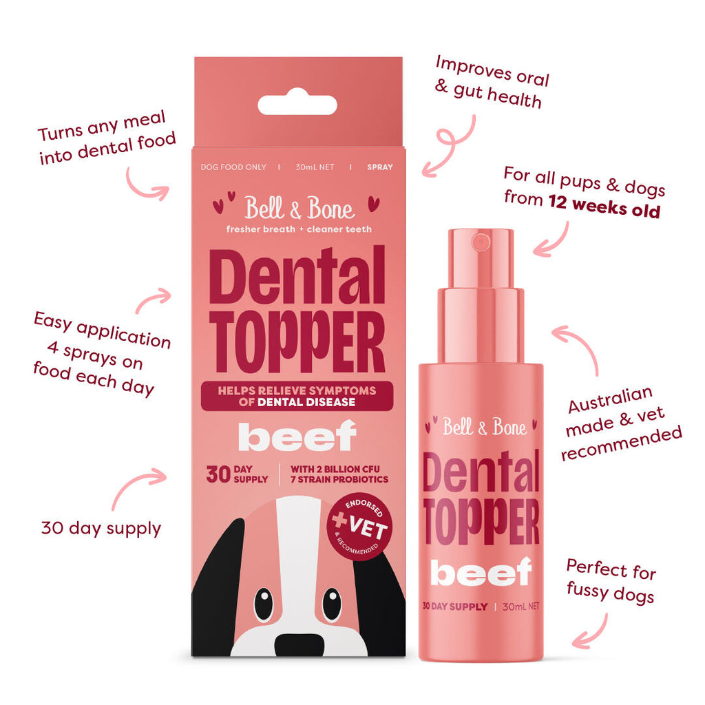 Bell & Bone Dog Dental Topper Beef 30ml