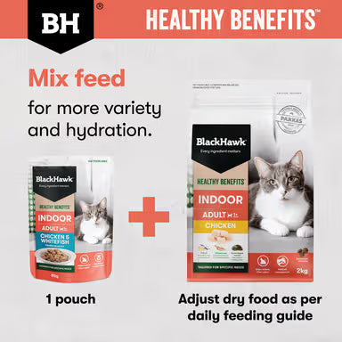 Black Hawk Cat Healthy Benefits Indoor Chicken 2Kg