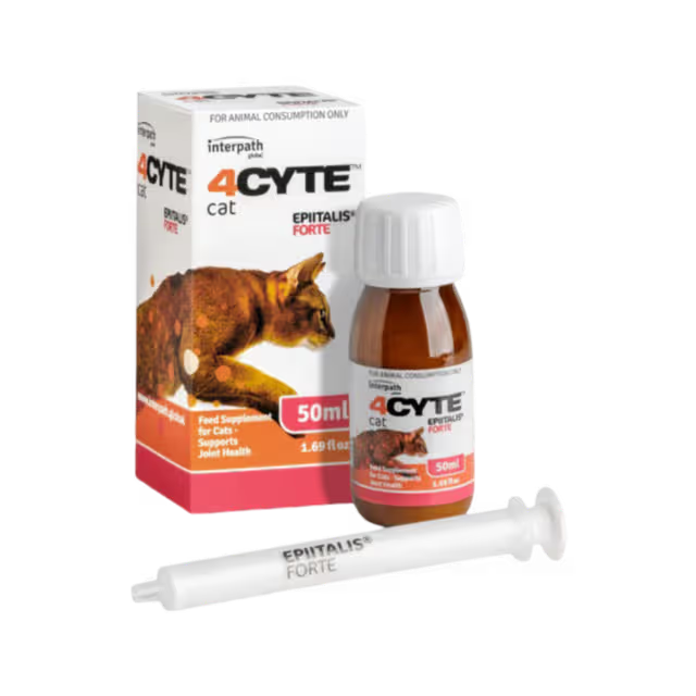 4CYTE Epitalis Forte Joint Support Liquid Gel for Cat 50mL + Dosing Syringe
