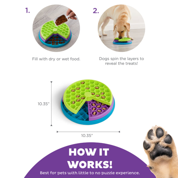 Outward Hound Lickin' Layers Slow Food & Treat Bowl for Dogs