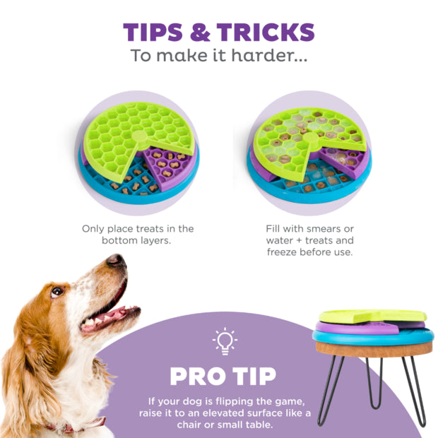 Outward Hound Lickin' Layers Slow Food & Treat Bowl for Dogs
