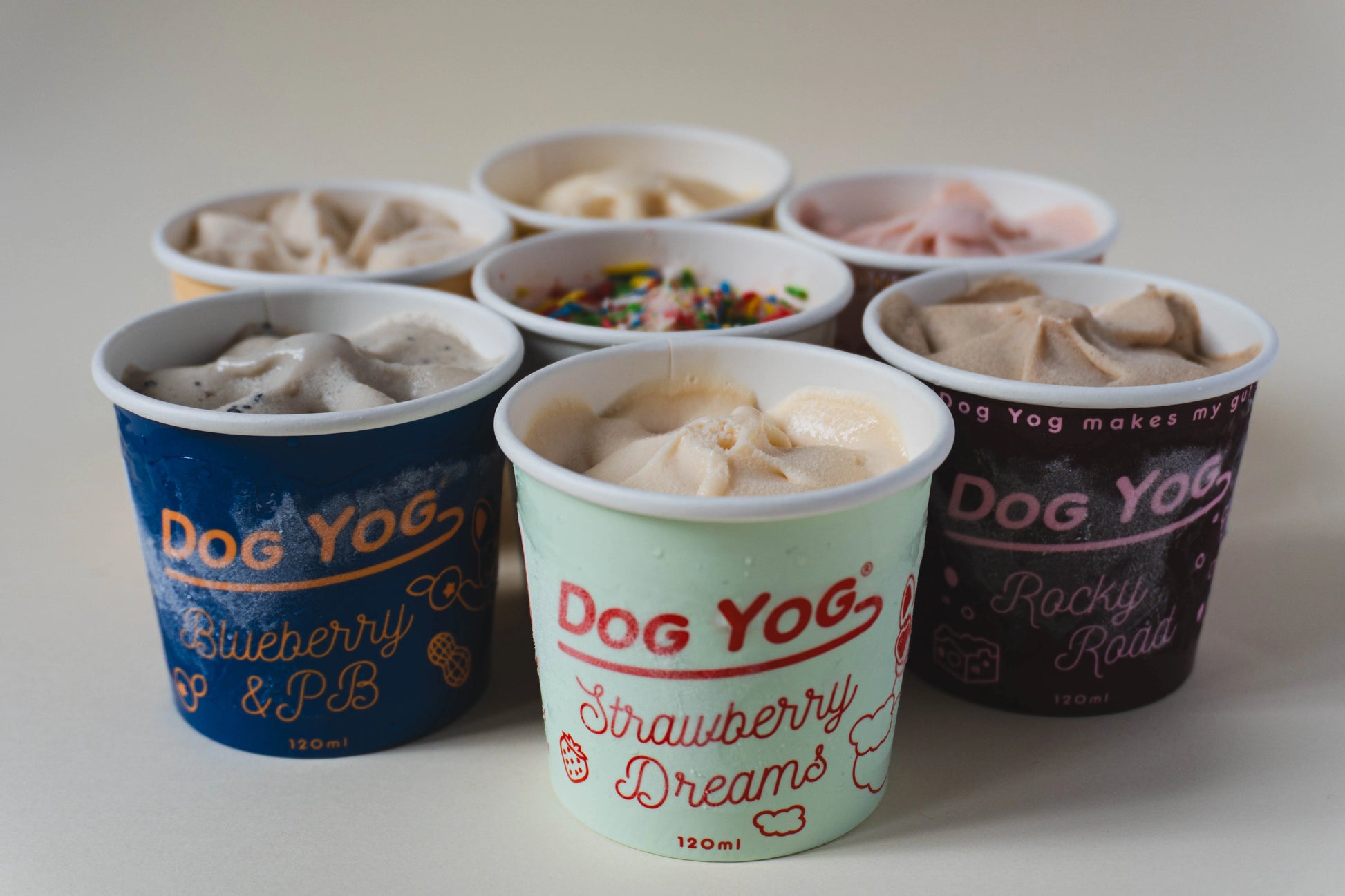 Dog Yog Taster Bundle Dog Icecream 120ml x 6pk/12pk