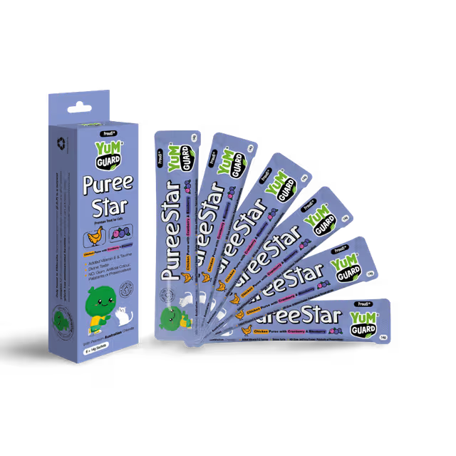 Puree Star Chicken Cranberry And Blueberry Cat Treat 6 sticks x 14g