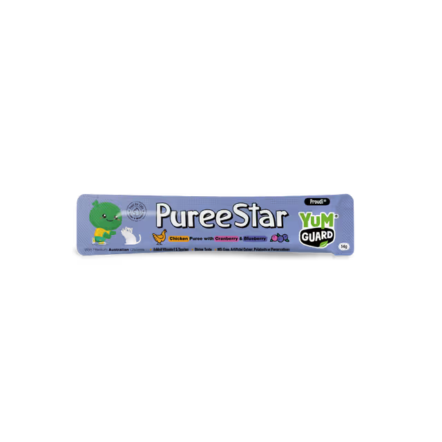 Puree Star Chicken Cranberry And Blueberry Cat Treat 6 sticks x 14g