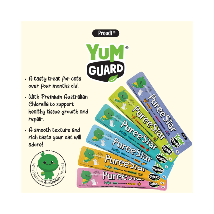 Yum Guard Puree Star Combo Pack Treat for Cats 36 sticks x 14g